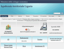 Tablet Screenshot of comunicazioniliguria.it